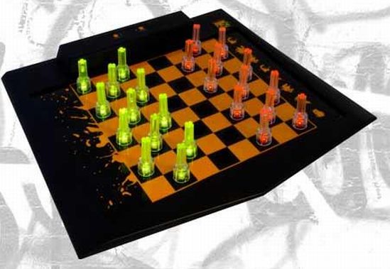 masterpiece led chess and checker set 2