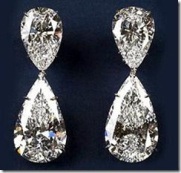The Diamond drop earring designed by Harry Winston priced at $ 8.5 million