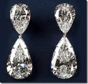 The Diamond drop earring designed by Harry Winston priced at $ 8.5 million